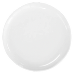 Thumbnail image #1 for Vertex China Vista VRE-PP-W Round Pizza Plate, 13-1/8" Diameter, Rolled Edge, White China, Polished Foot