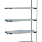 Thumbnail image #1 for Metro MetroMax i MX-1824F-86-A5 Solid Polymer Add-On Shelving Unit, 18"D x 24"W x 86"H, 5-Shelf