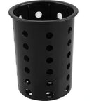 Thumbnail image #1 for AllPoints Foodservice Parts & Supplies 1371665 Black Plastic Silverware Cylinder, Fits 4-Inch Diameter Cutout