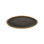 Thumbnail image #1 for G.E.T. Pottery Market P-90-BR 9-Inch Round Melamine Dinner Plate, Brown with Clay Trim 1 Dozen