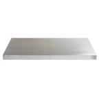 Thumbnail image #1 for TableCraft Products CWAL61BRA Rectangular Aluminum Table Cover, 72-1/2" x 30-1/2" x 2-3/4", Brushed Finish