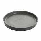 Thumbnail image #1 for G.E.T. cheforward INF216 12-Inch Round Melamine Plate, Low Rim, Stone Grey Case of 8