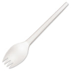 Thumbnail image #1 for JB Prince Comatec RB318 Zakouski Spork, 4.8 in, Polylactic Acid Case of 1000
