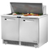 Thumbnail image #4 for True SPEC Series 48-Inch Two-Section Refrigerated Sandwich/Salad Prep Table, Rear-Mounted Self-Contained Refrigeration, 18 Pan Capacity