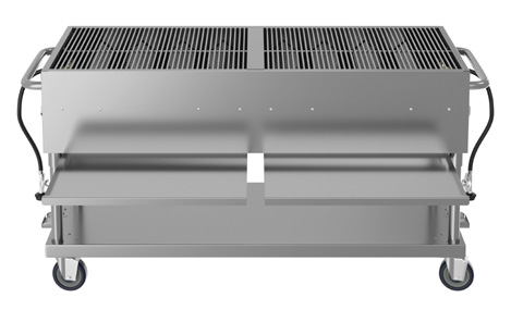 Product image #6 for KoolMore 60-Inch Mobile Outdoor Propane Charbroiler Grill with 8 Burners