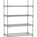 Thumbnail image #1 for Metro Super Erecta SA-3048C-74-S5 Super Adjustable Wire Stationary Starter Shelving Unit, 48"W x 30"D x 74"H, 800 lb. capacity per shelf, 2000 lb.