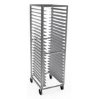 Thumbnail image #1 for Lockwood Manufacturing RA70-ER24-3 Full-Height Aluminum Pizza Pan Rack, 24-Pan Capacity, Open Sides