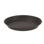 Thumbnail image #1 for G.E.T. Clipper Mill RB-891-BK Round Plastic Fast Food Basket, 12" Diameter x 1-1/2" Deep, Black 1 Dozen