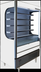 Thumbnail image #5 for Beverage-Air Vuemax 52-Inch Vertical Open-Air Merchandiser, 18.6 Cu. Ft., Self-Contained R290, White