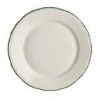 Thumbnail image #1 for Steelite International HL Ivory HL54463930 9" Round China Plate, Styleline Green, Scalloped Edge Case of 2 Dozen