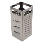 Thumbnail image #1 for Alegacy Foodservice Products SSG449 Square Stainless Steel Grater, 9"H, Four Grating Surfaces, Fine to Coarse Case of 24