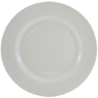 Thumbnail image #1 for ATSMFG Stone Mountain STM-REC-16 ATS MFG Round Ceramic Plate, 10-1/4" Diameter x 1"H, Rolled Edge, American White