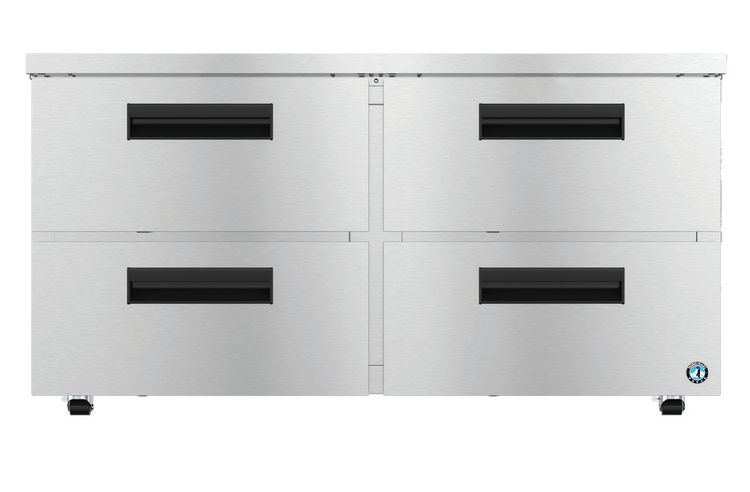 Product image #5 for Hoshizaki Steelheart 60-Inch Low Profile Two-Section Undercounter Refrigerator with 4 Drawers