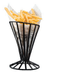 Thumbnail image #4 for American Metalcraft 4-1/2 Inch Black Wrought Iron Conical Slanted French Fry Basket