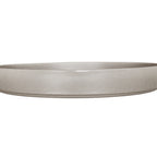 Thumbnail image #2 for Cal-Mil 22017-12-102 12" Round Ash Melamine Wide-Rim Plate, 1.5" High Case of 6