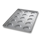 Thumbnail image #1 for Chicago Metallic Bakeware 41002 15-Cup Coated Aluminized Steel Hamburger Bun Pan, 4-1/8-Inch Round Compartments Case of 6