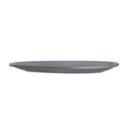 Thumbnail image #2 for Steelite International ZABA A941P128 Oval Coupe Platter, 13-1/2" x 9", Matte Gray, Vitrified China
