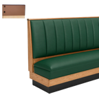 Thumbnail image #1 for ATSMFG ATS AT&S-ASWB-LXW42-6CH GR5/COM 42-Inch High Wood Wall Booth, 6-Channel Back, Wood Trim, Upholstered