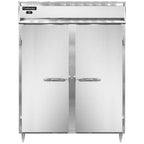 Thumbnail image #1 for Continental Refrigerator Designer Line D2RENSS Two-Section 57-Inch Wide Reach-In Refrigerator, Solid Stainless Steel, Top-Mount Self-Contained