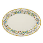 Thumbnail image #1 for Steelite International HL Ivory HL15763911 Rolled Edge China Oval Platter, 13.375" x 9.25" x 1.5" 1 Dozen