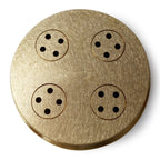 Thumbnail image #1 for SIRMAN USA Orchestra 28183013 Pasta Die #13, Bigoli, Brass, 3 mm, 110 mm