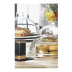Thumbnail image #2 for Cal-Mil Turn 'N Serve 301-10 Gourmet Dome Cover, 10" Diameter x 4-1/2"H, Clear Acrylic Case of 6