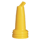 Thumbnail image #1 for TableCraft Products PourMaster N14Y Long Neck Pour Bottle Top, Dishwasher-Safe Polyethylene, Yellow Case of 96