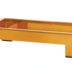 Thumbnail image #1 for Cal-Mil Brooklyn 23848-3-130 Rectangular Riser, 6"W x 10"D x 3"H, Antique Brass Finish