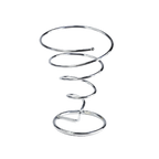 Thumbnail image #1 for G.E.T. Specialty Servingware 4-18180-S Chrome-Plated Cone Fry Serving Basket, 4" Diameter x 6" High Case of 12