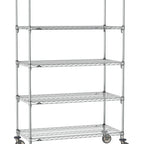 Thumbnail image #1 for Metro Super Erecta SA-2472C-80-M5 Super Adjustable Mobile Wire Shelving Unit, 72"W x 24"D x 80"H, 600 lb. capacity per shelf, 1200 lb. capacity per