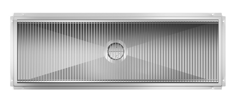Product image #2 for KoolMore 24 x 72 Inch 14-Gauge 304 Stainless Steel Floor Trough Drain with Subway-Style Grating and Removable Basket