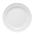 Thumbnail image #1 for G.E.T. Supermel DP-507-W White Melamine Dessert Plate, 7-1/4" Round, Medium Rim Dozen Case of 2 Dozen