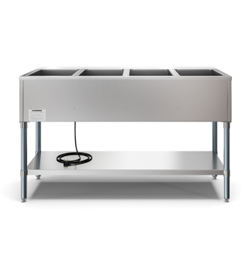 Product image #6 for KoolMore Four Pan Open Well Electric Steam Table with Undershelf
