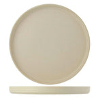 Thumbnail image #1 for Tuxton China Zion VYAS106 Porcelain Plate, 10-3/4 in, Round, Deep Rim, Matte Beige 1 Dozen