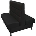 Thumbnail image #1 for Oak Street Lisbon LIS-4842-DBL 48" Double Restaurant Booth, Horizontal Channelback, Upholstered Sculpted Springless Seat