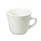 Thumbnail image #1 for 1880 Hospitality Buffalo White Ware by Oneida® F8010000511 7 oz White Porcelain Handled Coffee Cup, Non-Stackable Case of 3 Dozen