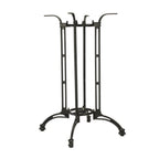 Thumbnail image #1 for G & A Commercial Seating CHA3232 Bar-Height Cast Aluminum Table Base, 32" x 32" Spread, Black Powder Coat, 1-1/2" Umbrella Hole