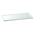 Thumbnail image #1 for TableCraft Products CW2107SNX Rectangular Cast Aluminum Cooling Plate Serving Tray, 19-1/2" x 6-7/8" x 3/8", Sunset Orange