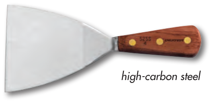 Product image #2 for Dexter Russell Traditional 4-Inch Forged High-Carbon Steel Griddle Scraper with Rosewood Handle