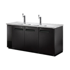 Thumbnail image #1 for Norpole, Inc. NPBT-72 Three-Section Direct Draw Beer Cooler, 3 Solid Doors, 3 Half-Barrel Capacity, 2 Beer Taps