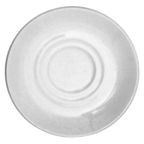 Thumbnail image #1 for Tableware Solutions USA Plain White by Continental 51CCPWD010 Cappuccino Saucer, 6.5-Inch Round, Double Well, White Case of 24