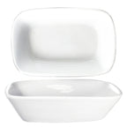 Thumbnail image #1 for International Tableware Quad QP-64 Rectangular Porcelain Pasta Bowl, 10 oz, 6-1/8 x 4-1/8 in 1 Dozen