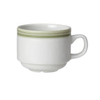 Thumbnail image #1 for Steelite Performance, Bead Sage 1404X0133 7 oz Sage Beaded Ceramic Stack Coffee Cup 1 Dozen