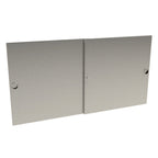 Thumbnail image #1 for Cadco GG4-SD Locking Swing-Out Security Doors, Stainless Steel, for CBC-GG-B4 Series Carts