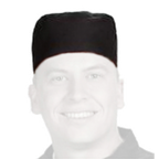 Thumbnail image #1 for Chef Revival H008-XL Chef's Pill Box Hat, X-Large, Poly/Cotton, Black with Black Mesh Top