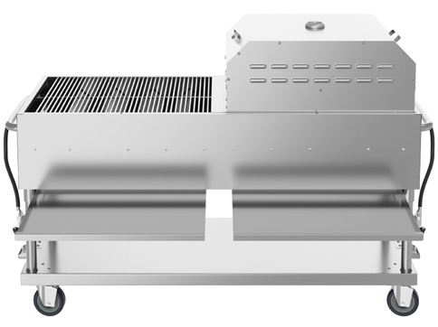 Product image #6 for KoolMore 36-Inch Commercial Outdoor Propane Grill and Pizza Oven Combo, 10-Burner Mobile Stainless Steel Charbroiler