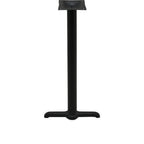 Thumbnail image #1 for Oak Street B522-BAR Bar-Height Steel Table Base, 5" x 22" Base Spread, 3" Column, Black Finish