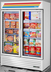 Thumbnail image #7 for True 54-Inch Two-Section Glass Door Freezer Merchandiser, Self-Contained Bottom Mount, White
