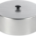 Thumbnail image #1 for Dinex DXPIACPHC0912 Plate Heater Silo Cover, 9-1/8-inch, Stainless Steel
