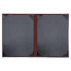 Thumbnail image #2 for Risch VIENNA-2V 8.5X11 Vinyl Double-Fold Menu Cover, 8-1/2 x 11 in, 2-View, Wave-Patterned Hardback Case of 25